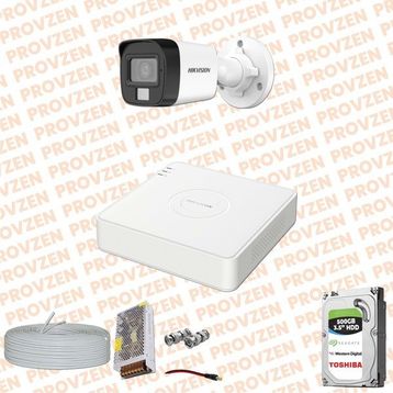 Hikvision Provzen 1 Kameralı Colorvu Hibrit Güvenlik Kamerası