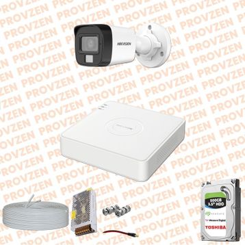 Hikvision Provzen 1 Kameralı Colorvu Hibrit Güvenlik Kamerası