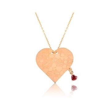 HİLALSHOP 925 Ayar Kalpli Aşk Sözleri Kadın Gümüş Kolye