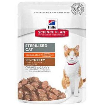 Hill's Chunks in Gravy Hindili Kısırlaştırılmış 85 gr Kedi Yaş Maması
