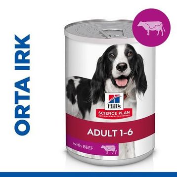 Hill's Science Plan 370 gr Sığır Etli Yetişkin Köpek Konserve
