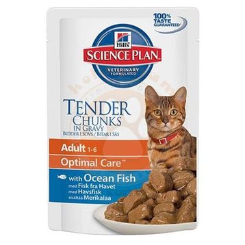 Hill's Tender Chunks in Gravy Okyanus Balıklı 85 gr Kedi Yaş Maması