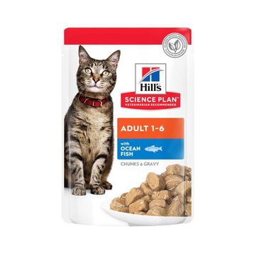 Hill's Tender Chunks in Gravy Okyanus Balıklı 85 gr Kedi Yaş Maması