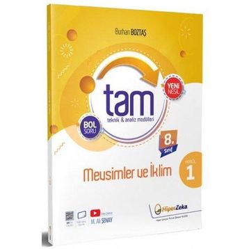 Hiper Zeka LGS 8. Sınıf Tam Fen Bilimleri 1 Teknik Analiz Modülleri ve Mevsimler ve İklim