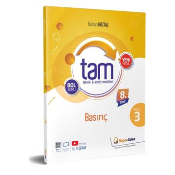 Hiper Zeka LGS 8. Sınıf TAM Fen Bilimleri 3 Teknik Analiz Modülleri ve Basınç