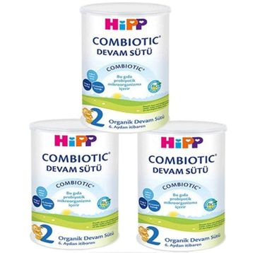 Hipp 2 Combiotic Organik 6+ Ay 3x350 gr Çoklu Paket Bebek Devam Sütü