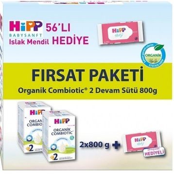 Hipp 2 Organik Combiotic 6-9 Ay 2x800 gr Devam Sütü