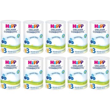 Hipp 3 10+ Ay 10x350 gr Organik Combiotic Devam Sütü