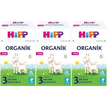 Hipp 3 Organik Keçi Sütü Bazlı 3x400 gr Devam Sütü