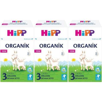 Hipp 3 Organik Keçi Sütü Bazlı 3x400 gr Devam Sütü
