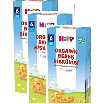 Hipp 3x180 gr Organik Bebek Bisküvisi