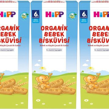 Hipp 3x180 gr Organik Bebek Bisküvisi