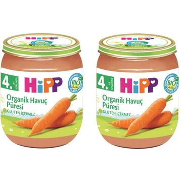 Hipp 4+ Ay 2x125 gr Organik Havuç Püresi Kavanoz Maması