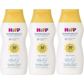 Hipp Babysanft 3x200 ml 30 Faktör Bebek Güneş Koruyucu Sütü