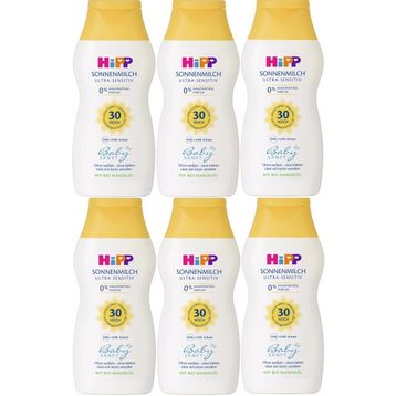 Hipp Babysanft 6x200 ml 30 Faktör Bebek Güneş Koruyucu Sütü