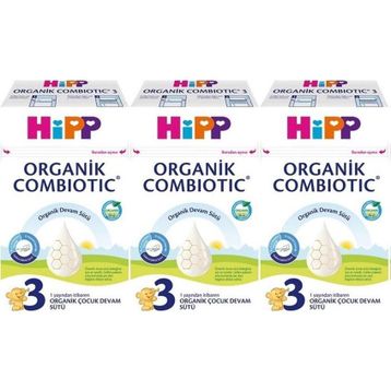 Hipp No: 3 Organik Combiotic 1 Yaşından İtibaren 3x600 gr Devam Sütü