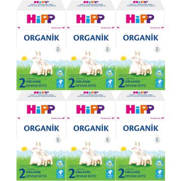 Hipp No:2 Organik Keçi Sütü Bazlı 6. Aydan İtibaren 6x400 gr Devam Sütü