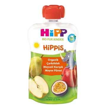 Hipp Organik Çarkıfelek Meyveli 100 gr Karışık Meyve Püresi