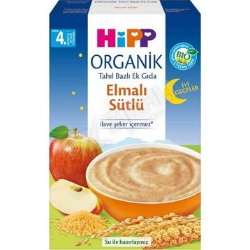 Hipp Organik İyi Geceler Elmalı Sütlü Tahıl Bazlı 2x250 gr Ek Gıda