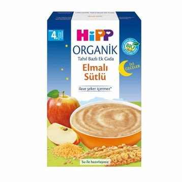 Hipp Organik İyi Geceler Elmalı Sütlü Tahıl Bazlı 2x250 gr Ek Gıda