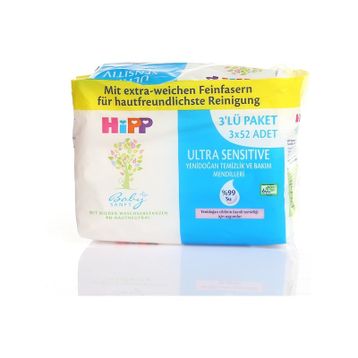 Hipp Ultra Hassas 3x52 Adet Yenidoğan Havlu