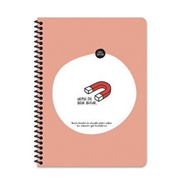 Hisli Şeyler Hepsi De Beni Bulur 165x225 80 Yaprak Çizgili Stickerlı Defter