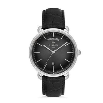 Hislon Classic CL203S-04BS Siyah-Gümüş Erkek Kol Saati