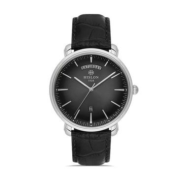 Hislon Classic CL203S-04BS Siyah-Gümüş Erkek Kol Saati