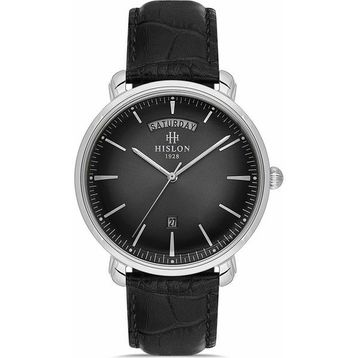 Hislon Classic CL203S-04BS Siyah-Gümüş Erkek Kol Saati