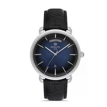 Hislon Classic CL203S-11BS Siyah Lacivert Erkek Kol Saati