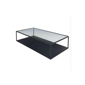 Hitit Dekorasyon Dora2 Siyah Metal Orta Sehpa