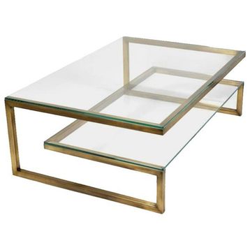 Hitit Dekorasyon Gonca Gold Metal Orta Sehpa