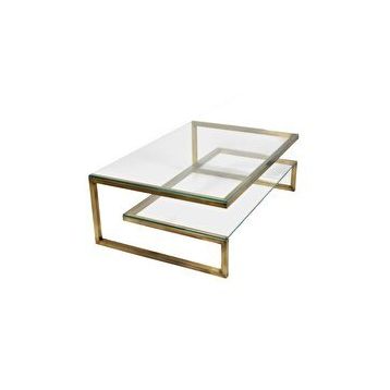 Hitit Dekorasyon Gonca Gold Metal Orta Sehpa