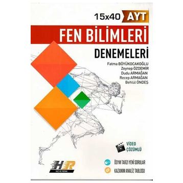 Hız ve Renk Yayınları AYT Fen Bilimleri 15x40 Denemeleri
