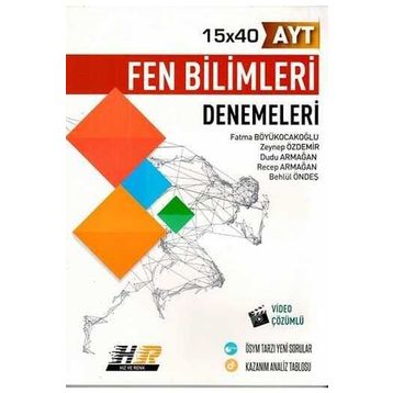 Hız ve Renk Yayınları AYT Fen Bilimleri 15x40 Denemeleri