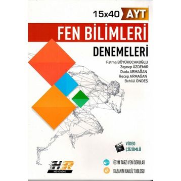Hız ve Renk Yayınları AYT Fen Bilimleri 15x40 Denemeleri
