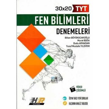 Hız Ve Renk Yayınları Video Çözümlü Tyt Fen Bilimleri 30x20 Denemeleri