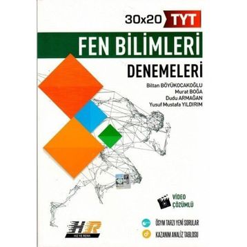 Hız Ve Renk Yayınları Video Çözümlü Tyt Fen Bilimleri 30x20 Denemeleri