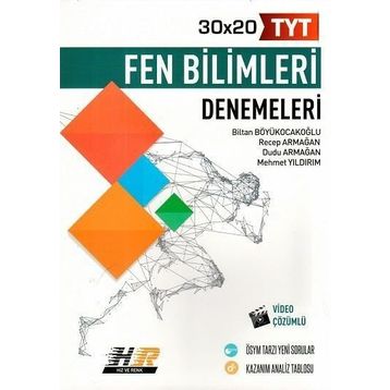 Hız Ve Renk Yayınları Video Çözümlü Tyt Fen Bilimleri 30x20 Denemeleri