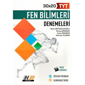 Hız Ve Renk Yayınları Video Çözümlü Tyt Fen Bilimleri 30x20 Denemeleri