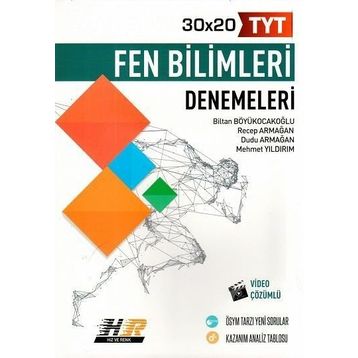 Hız Ve Renk Yayınları Video Çözümlü Tyt Fen Bilimleri 30x20 Denemeleri