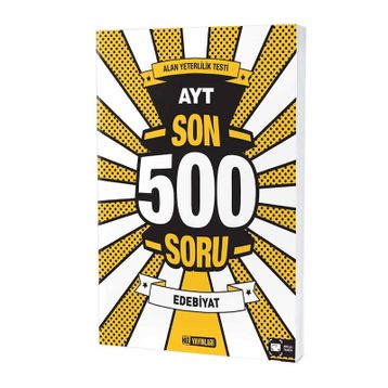 Hız Yayınları Ayt Edebiyat Son 500 Soru Bankası