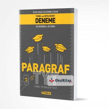 Hız Yayınları-TYT AYT Paragraf Temel ve Orta Düzey 30x20 Deneme