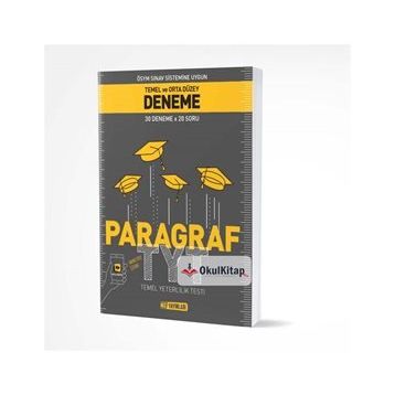 Hız Yayınları-TYT AYT Paragraf Temel ve Orta Düzey 30x20 Deneme