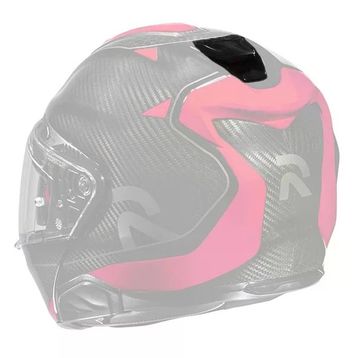 HJC RPHA91 Metal Siyah Kask Arka Havalandırma