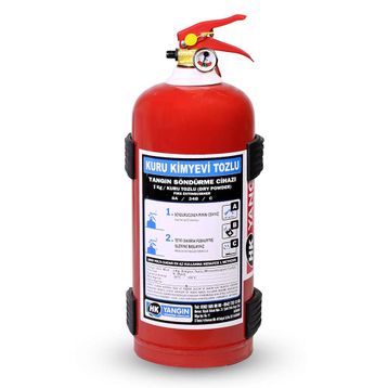 HK 1 kg Kuru Kimyevi Tozlu Yangın Söndürme Tüpü