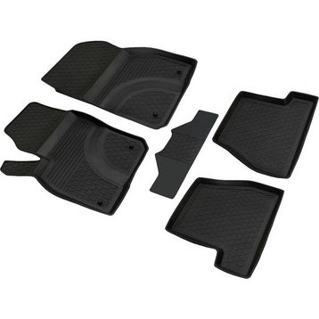 HLP Ford Focus 3 Refref 4D 2011-2014 Siyah Havuzlu Kauçuk Paspas
