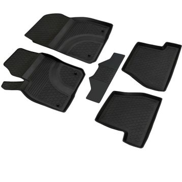 HLP Ford Focus 3 Refref 4D 2011-2014 Siyah Havuzlu Kauçuk Paspas