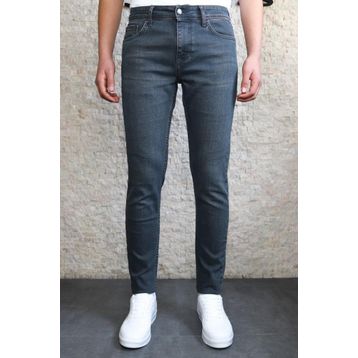 HLT Jeans HE001935 Taşlamalı Antrasit Slim Fit Erkek Pantolon