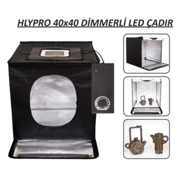 Hlypro 40x40 cm Dimmerli Led Ürün Çekim Çadırı
